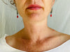 Vintage Oaxacan Coin Filigree Earrings. Sterling Silver & Coral. Mexico. Frida Kahlo - Aadya Bazaar