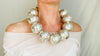 Huge Silver Bead Necklace. Bench Beads. Gorgeous.