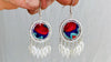 Hmong Silk Embroidered Earrings.