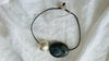 Labradorite and Silver Pendant. Leather Cord.