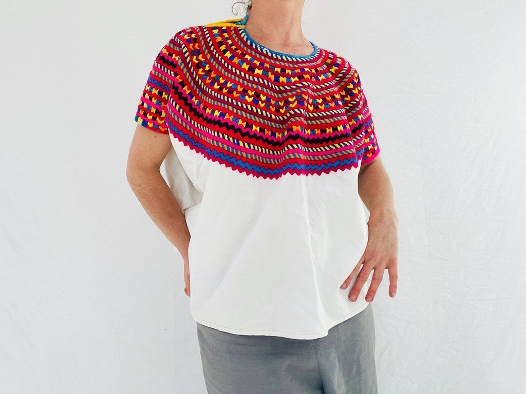 Vintage Guatemalan Huipil. San Mateo Ixtatan. - Aadya Bazaar