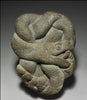 Coiled Serpent Amber Pendant. Aztec Replica