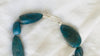 Blue Appatite, Quartz & Ammonite Necklace.
