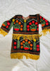 Vintage Uzbek Suzani Silk Embroidered Dress - Aadya Bazaar