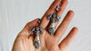 Mexican Hand Earrings. Sterling Silver. Oaxaca. Frida Kahlo. 0383