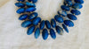 Lapis Lazuli Beaded Necklace. Sterling Silver