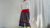 Vintage Banjara Embroidered Drawstring Skirt. 0188