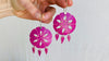 Carved Gourd Earrings. Sterling Silver. Oaxaca, Mexico.