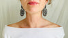 Vintage Oaxacan Filigree Earrings. Amethyst. Sterling Silver. Mexico. Frida Kahlo