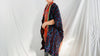 Vintage Hmong Indigo Wrap Shrug. Indigo Batik. Repurposed 0245
