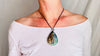 Labradorite and Silver Pendant Necklace. 1300