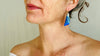 Lapis Lazuli & Sterling Silver Drop Earrings. 0427