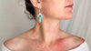 Taxco Turquoise Earrings. Sterling Silver. Mexico. 0782