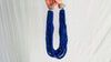 Lapis Lazuli and Sterling Silver Necklace. Multi Strand