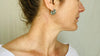 Pyrite Flat Hoop Earrings. Atelier Aadya - Aadya Bazaar