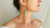 Intarsia Chrysocolla & Sterling Earrings. 1250