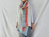 Vintage Hmong Indigo Hemp Linen Scarf, Wrap. Batik - Aadya Bazaar