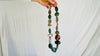 Green Jasper, Smoky Quartz and Pyrite Necklace. Choker.