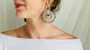 Vintage Oaxacan Filigree Earrings. Amethyst. Sterling Silver. Mexico. Frida Kahlo