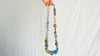 Fluorite & Brass Necklace. - Aadya Bazaar
