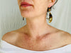 Large Amber Drop Earrings. Sterling Silver Ear Wire