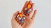 Alebrije Heart Earrings. Sterling Silver. Atelier Aadya. 0480 - Aadya Bazaar