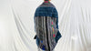 Vintage Hmong Indigo Shrug. Indigo Batik, Embroidered. Repurposed. 0017