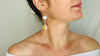 Intarsia Labradorite & Sterling Earrings. Lovely Flash
