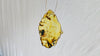 Large Amber Pendant on a Silver Cord. Snake Chain. - Aadya Bazaar