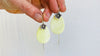Serpentine Flower Earrings. Sterling Silver