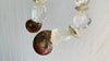 Quartz, Ammolite and Silver Necklace. Sterling Silver.