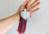 Heart Milagro & Vintage Zinacantan Tassel. Decor
