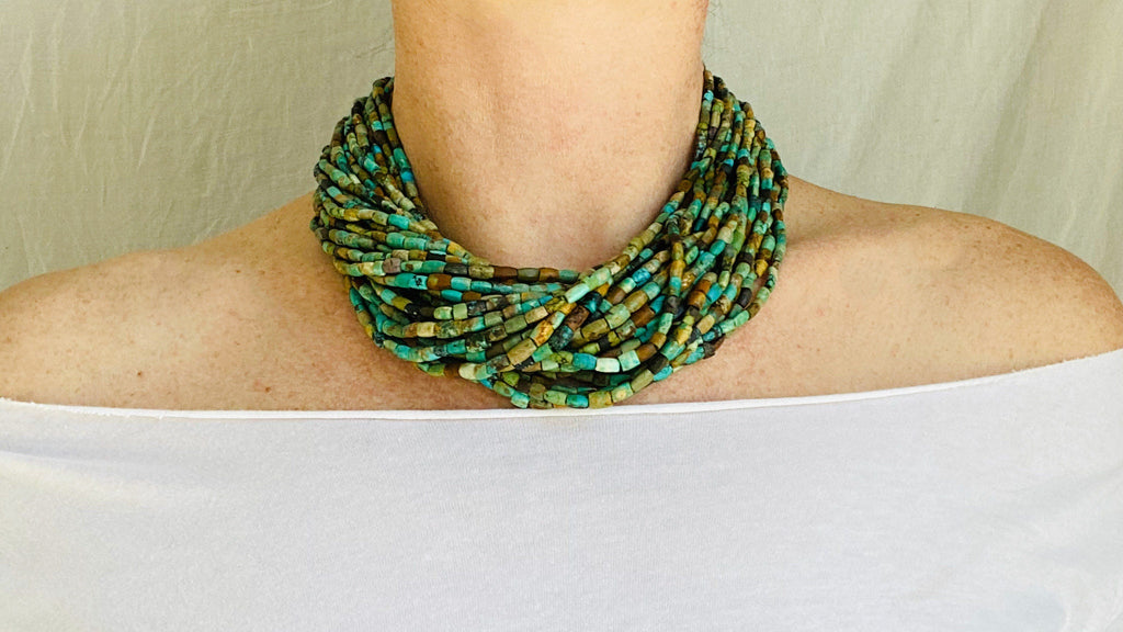 Multi-Strand Turquoise Necklace.