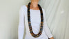 Huge Amber Heishi Beaded Necklace. Pucca. Mexican Amber. Dramatic and Gorgeous! - Aadya Bazaar