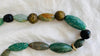 Mayan Guatemalita Jade Graduated Choker Necklace. Guatemalan. - Aadya Bazaar