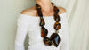 Huge Amber Beaded Necklace. Mexican Amber. Dramatic and Gorgeous! - Aadya Bazaar