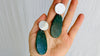Imperial Jade Earrings. Guatemalan Jade & Sterling Silver