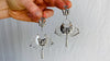 Taxco Silver Butterfly Earrings. Sterling Silver. Mexico. Frida Kahlo