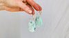 Turquoise & Sterling Earrings. Pale Green 0223