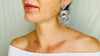 Taxco Silver Bird Earrings. Sterling Silver. Mexico. Frida Kahlo