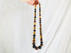 Long Graduated Amber Baroque Necklace. Graduated Sphere. Mexican Amber. - Aadya Bazaar