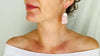 Rhodochrosite Earrings. Santo Domingo Pueblo - Aadya Bazaar