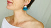 Chrysocolla and Sterling Silver Earrings. Atelier Aadya. 0220 - Aadya Bazaar