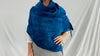 Vintage Indigo African Fringe Shawl & Wrap. Mossi - Aadya Bazaar