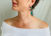 Filigree earrings. Amethyst and Howlite. Sterling Silver