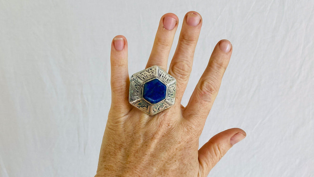 Lapis Lazuli Ring. Adjustable.