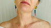 Intarsia Earrings. Amber, Chrysocolla & Sterling REPAIRED