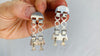 Vintage Mapuche (Inspired?)Earrings. Fine Silver .950