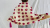 Wool Shawl. Pom Poms & Tassels. Mayan. Chamula. Mexico - Aadya Bazaar
