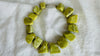 Serpentine Necklace. Large Organic Shapes. Sterling Silver. 0156